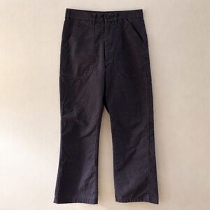 Vintage 1972 US Navy Utility Trousers Dark Blue 30R Bachman Military Work Pants.